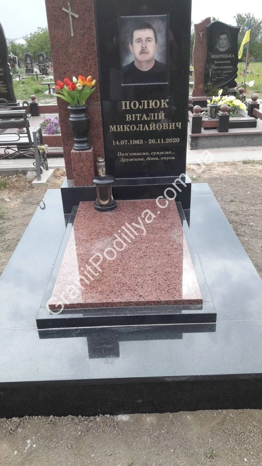 Подвійний пам'ятник з граніту - Кам'янець-Подільський | GranitPodillya